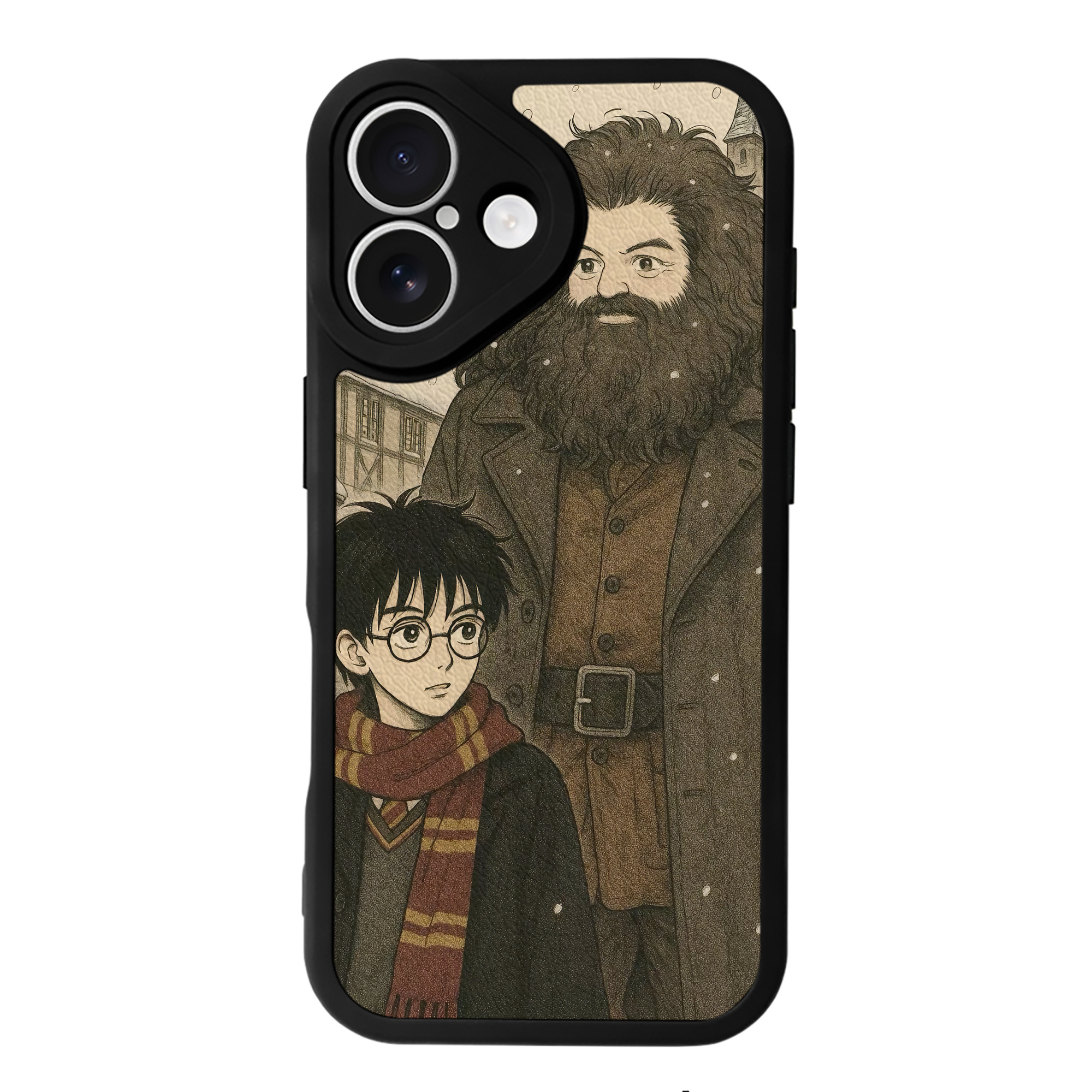 （画像用） Harry Potter ハリー・ポッターシリーズ 【iPhone 16シリーズ対応】シリコンスマホケース（レザー調） 材質：シリコン